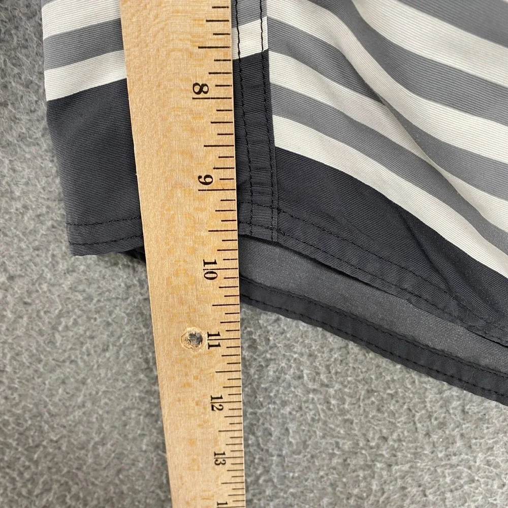 Patagonia Board Shorts Mens 36‎ Wavefarer Outdoor Striped Beach Surf Pocket Gray